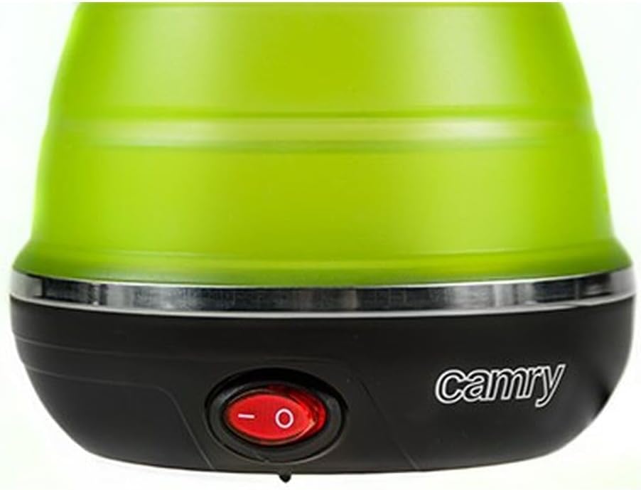 Camry CR-1265 Collapsible Travel Kettle – 0.6 L Electric, Compact & Lightweight (Green)