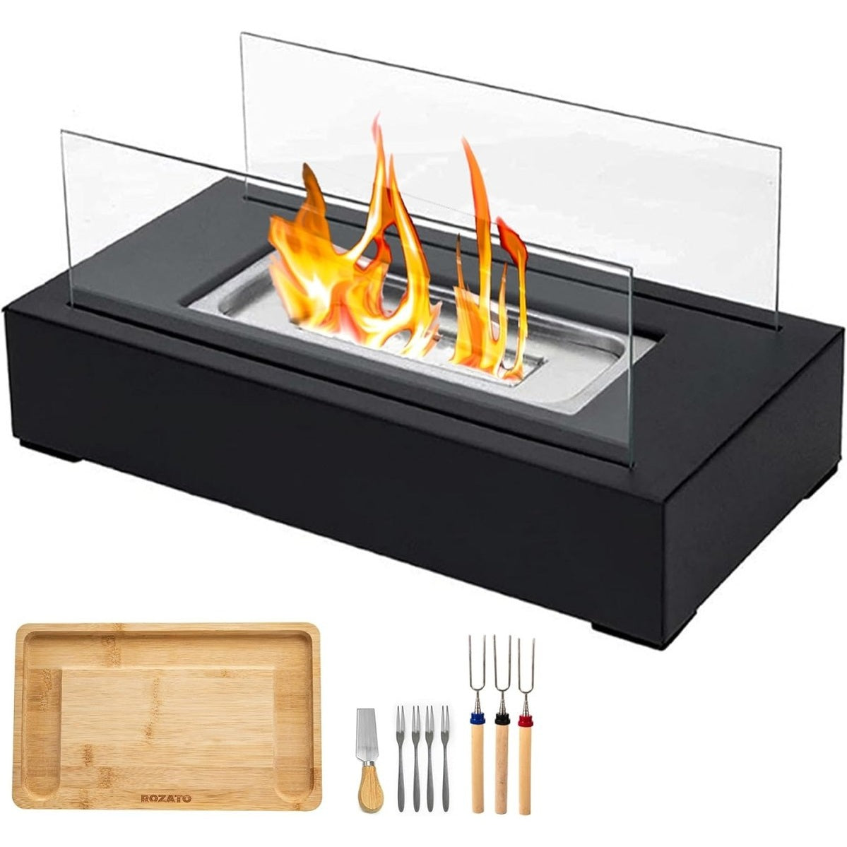 Portable Tabletop Fire Pit & S'mores Maker – Indoor/Outdoor Mini Fireplace & Gift - Easiley - B09RN1ZH6L