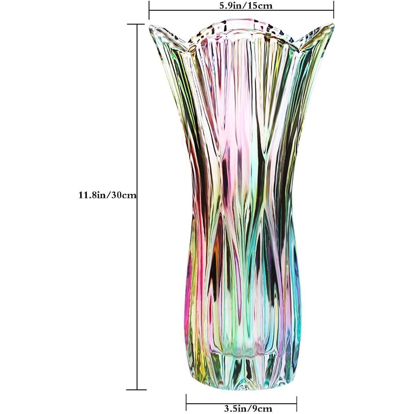 Colourful Vase | Decorative Vibrant Flower Vase for Home, Shelf, Table or Gift – Modern Eye-Catching Design