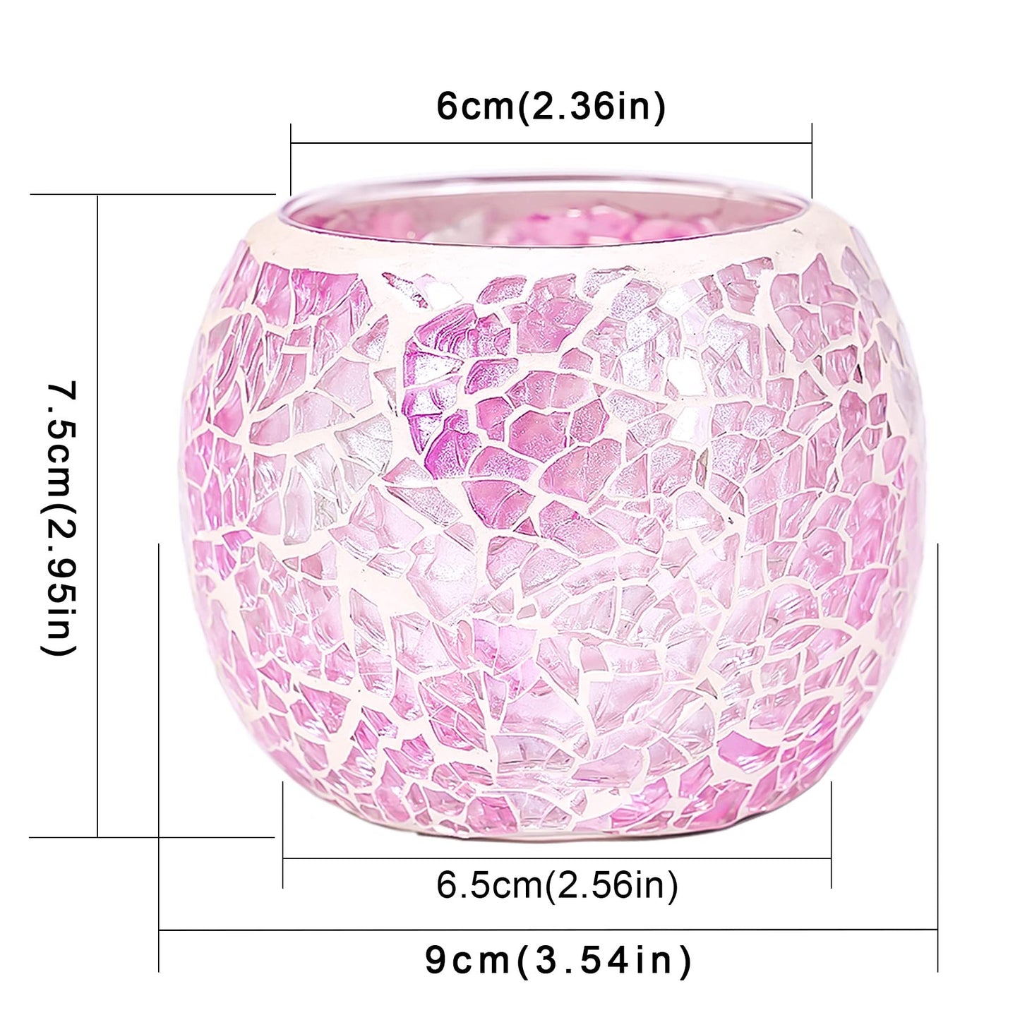 Larcenciel Glass Tealight Holder | Colourful Glass Top for Candle Holders, Candelabras & Advent Wreaths