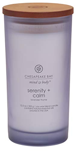 Chesapeake Bay Candle Medium Jar Scented Candle, Serenity + Calm (Lavender Thyme)