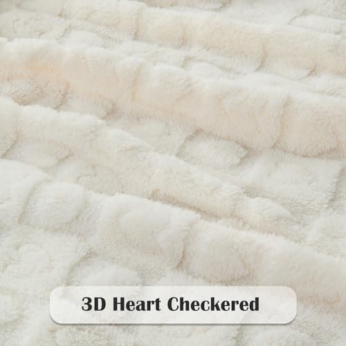 NEWCOSPLAY Super Soft King Blanket – Pink Checkered Flannel Fleece, Lightweight & Silky, All-Season Bed Throw (90"x110").