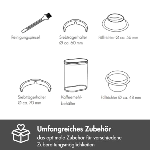 GRAEF Kaffeemühle CM800, Kegelmahlwerk aus Edelstahl, 40 Mahlgradeinstellungen, abnehmbarer 350g Kaffeebohnenbehälter, Antistatik-Einsatz, Grind on Demand Funktion, Aluminiumgehäuse silber
