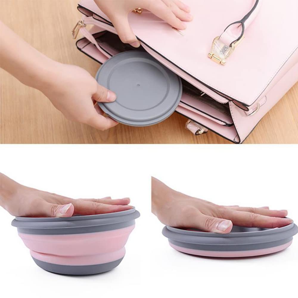 Foldable Silicone Bowls – Pack of 3 Portable Food Storage Containers for Camping & Everyday Use
