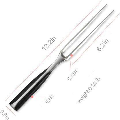 Kilajojo Chef Pro Stainless Steel Meat Fork – 12-Inch Carving & Cooking Fork