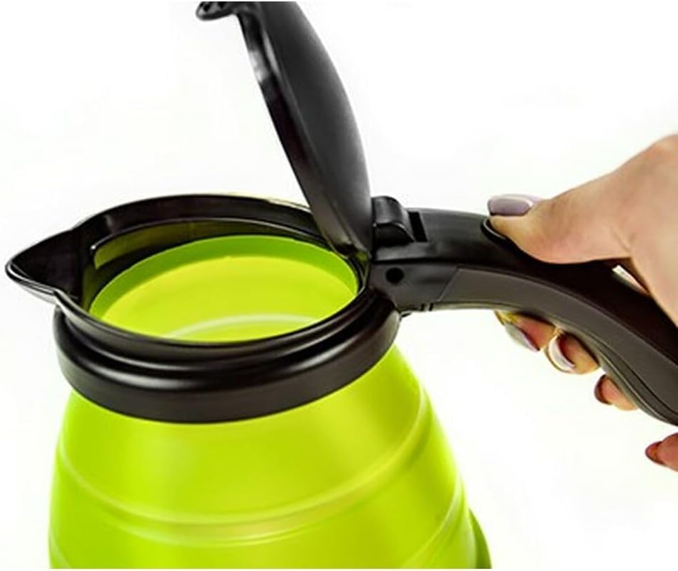 Camry CR-1265 Collapsible Travel Kettle – 0.6 L Electric, Compact & Lightweight (Green)