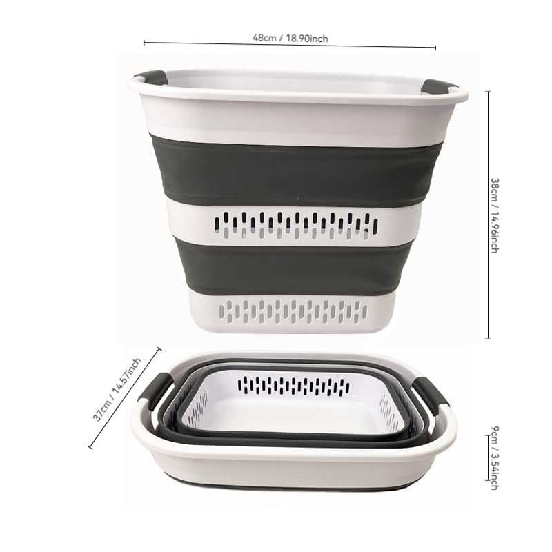 Taitettava pyykkikori, 40 l