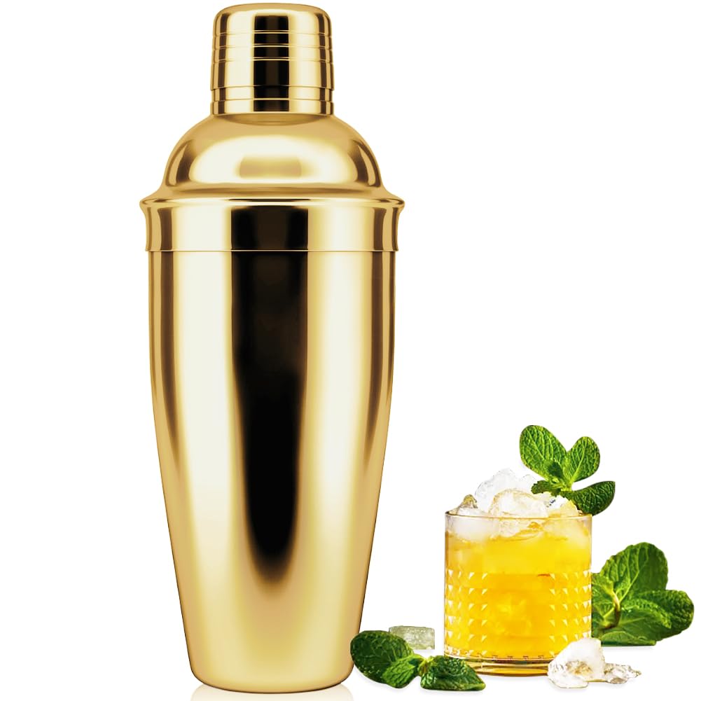 Cocktail Shakers, 25oz 750ML Martini Shaker Getränke Shaker mit eingebautem Sieb für Barkeeper, Edelstahl-Bar-Shaker für Familien, Bars Weihnachten Party, Margarita-Mixer für Mixgetränke