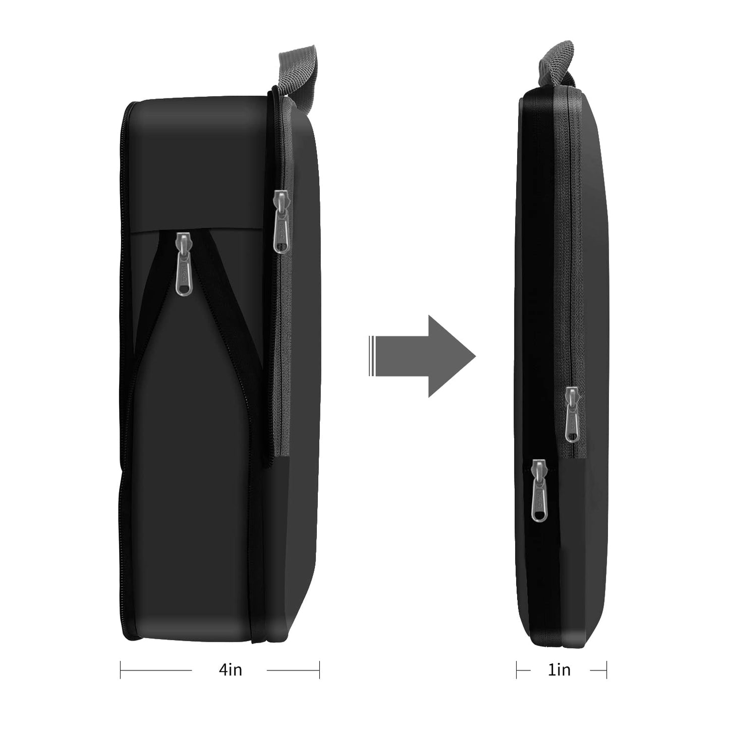 Eono Essentials Compressible Packing Cubes – 4/6-Piece Travel Luggage Organiser Set