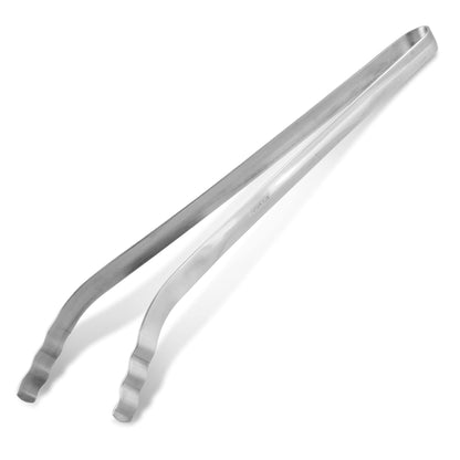 Fackelmann 40995 Stainless Steel Barbecue Tongs – 36 cm Nirosta Grill Tongs with Hanging Loop