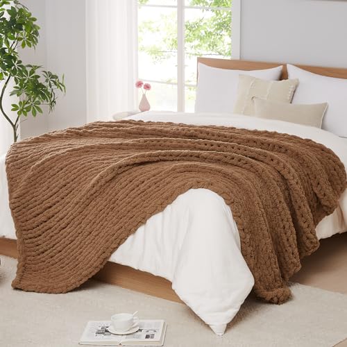 Handmade Chenille Chunky Knit Blanket – Ultra Soft & Stylish Throw