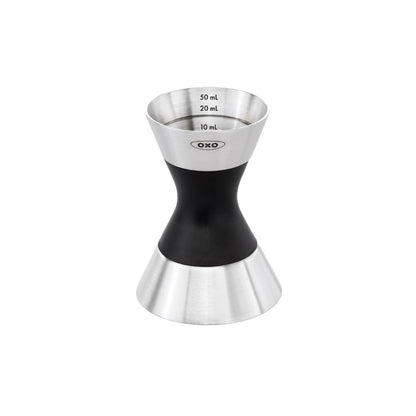 Doppelter OXO Messbecher aus Stahl