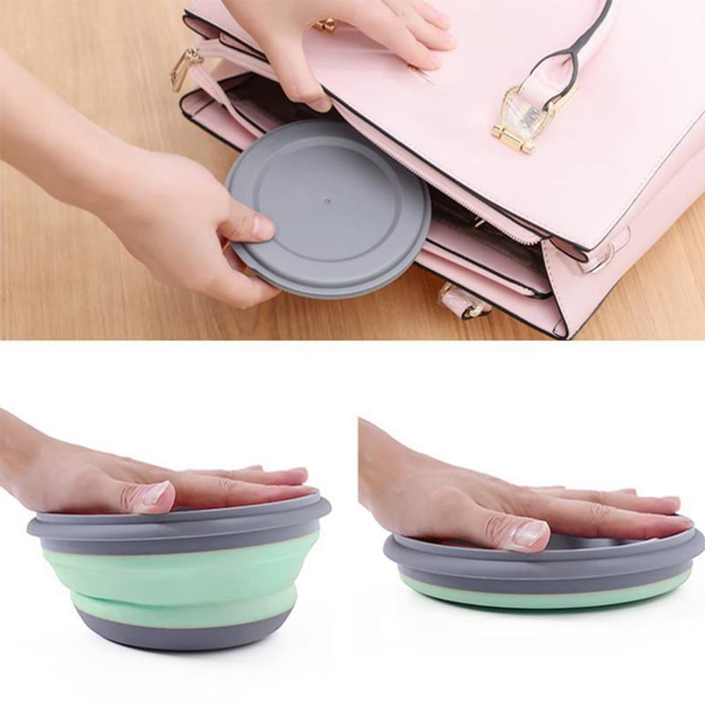 Foldable Silicone Bowls – Pack of 3 Portable Food Storage Containers for Camping & Everyday Use