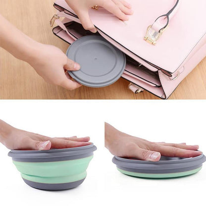 Foldable Silicone Bowls – Pack of 3 Portable Food Storage Containers for Camping & Everyday Use