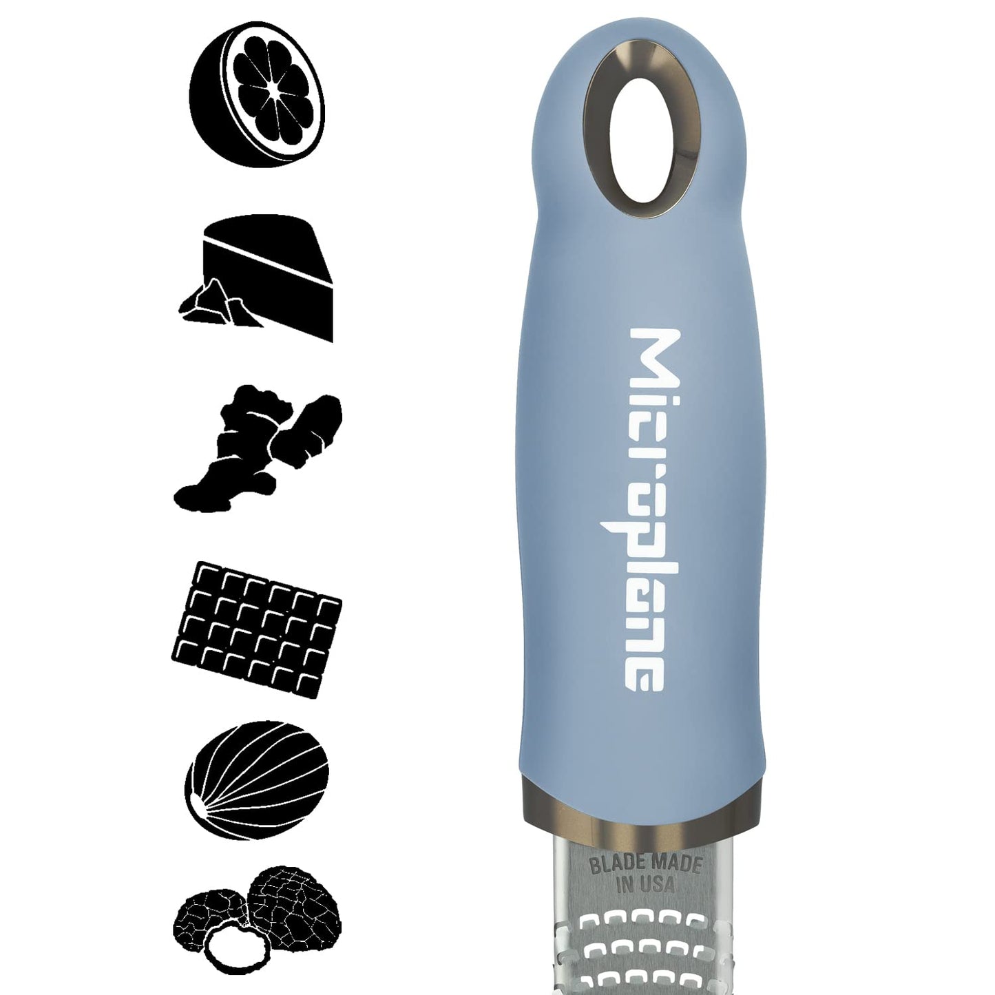 Microplane Premium Classic Zester Grater 46020 – Ultra-Sharp Stainless Steel, Black