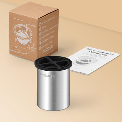 Clear Ice Ball Maker – 6.35 cm (2.5″) Crystal Clear Ice Balls, Stainless Steel & BPA-Free Silicone (2 Pack)