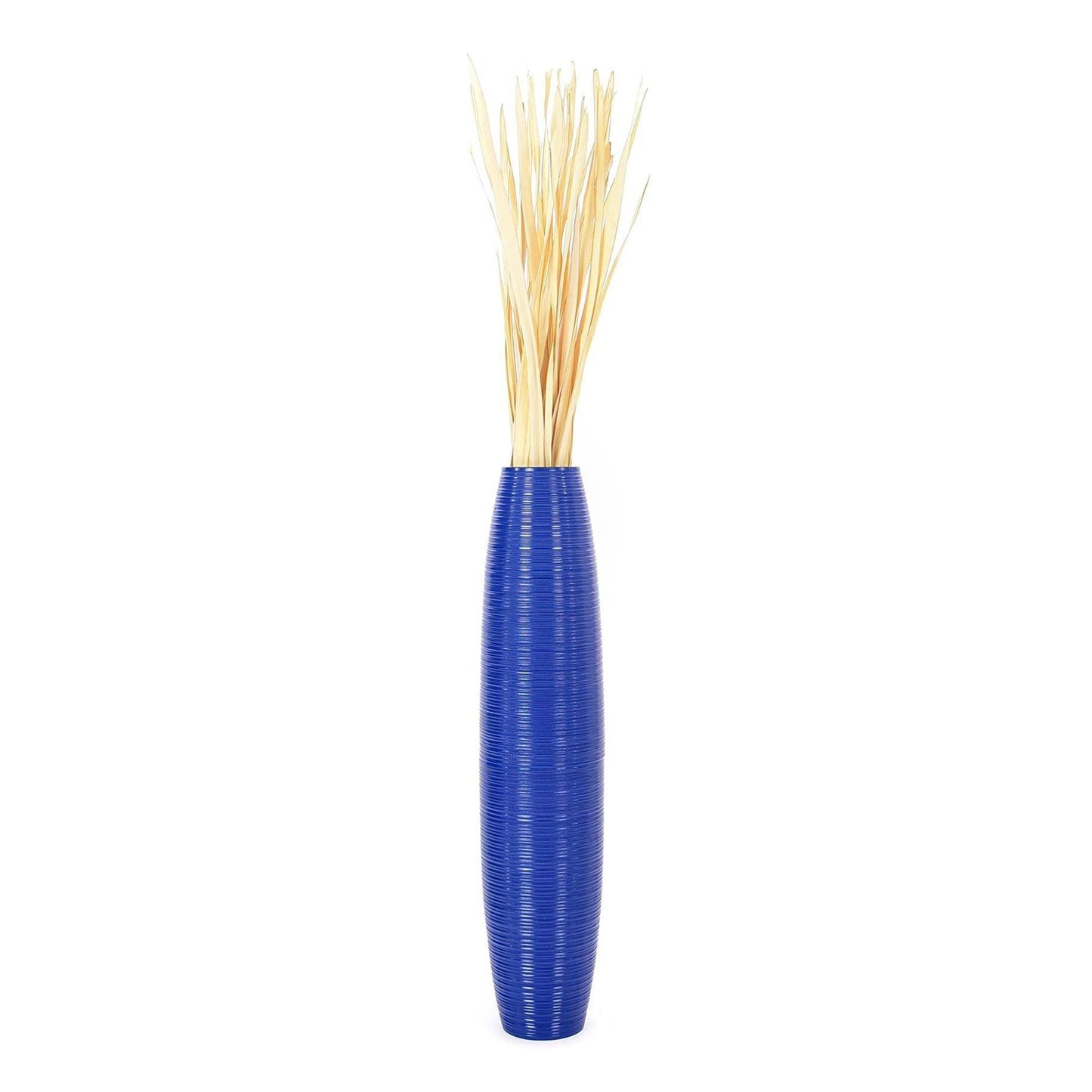 Suuri puinen lattiamaljakko, 70 cm