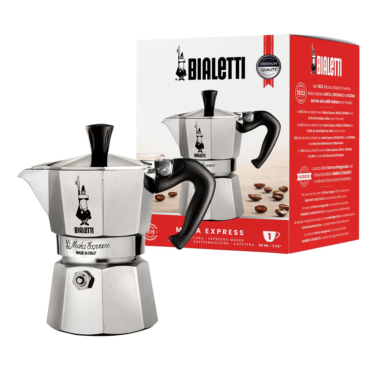 Bialetti Moka Express 1 cup espresso maker