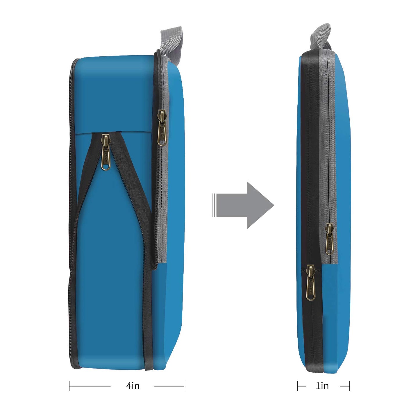 Eono Essentials Compressible Packing Cubes – 4/6-Piece Travel Luggage Organiser Set