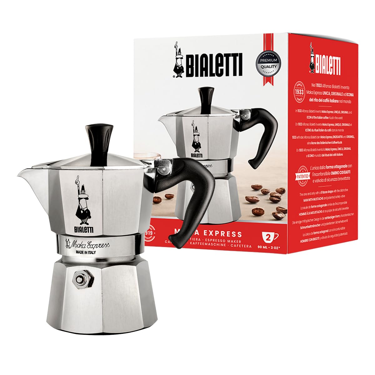 Bialetti Moka Express 1 cup espresso maker