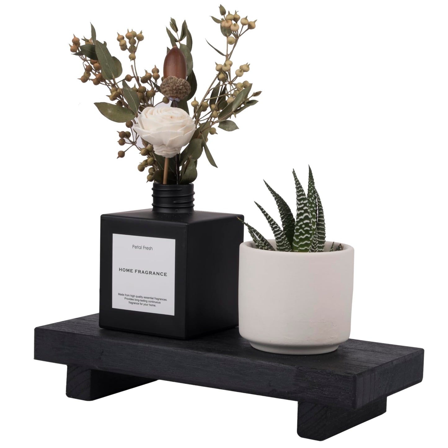 Small Wooden Tray Pedestal Stand