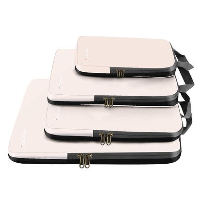 Eono Essentials Compressible Packing Cubes – 4/6-Piece Travel Luggage Organiser Set