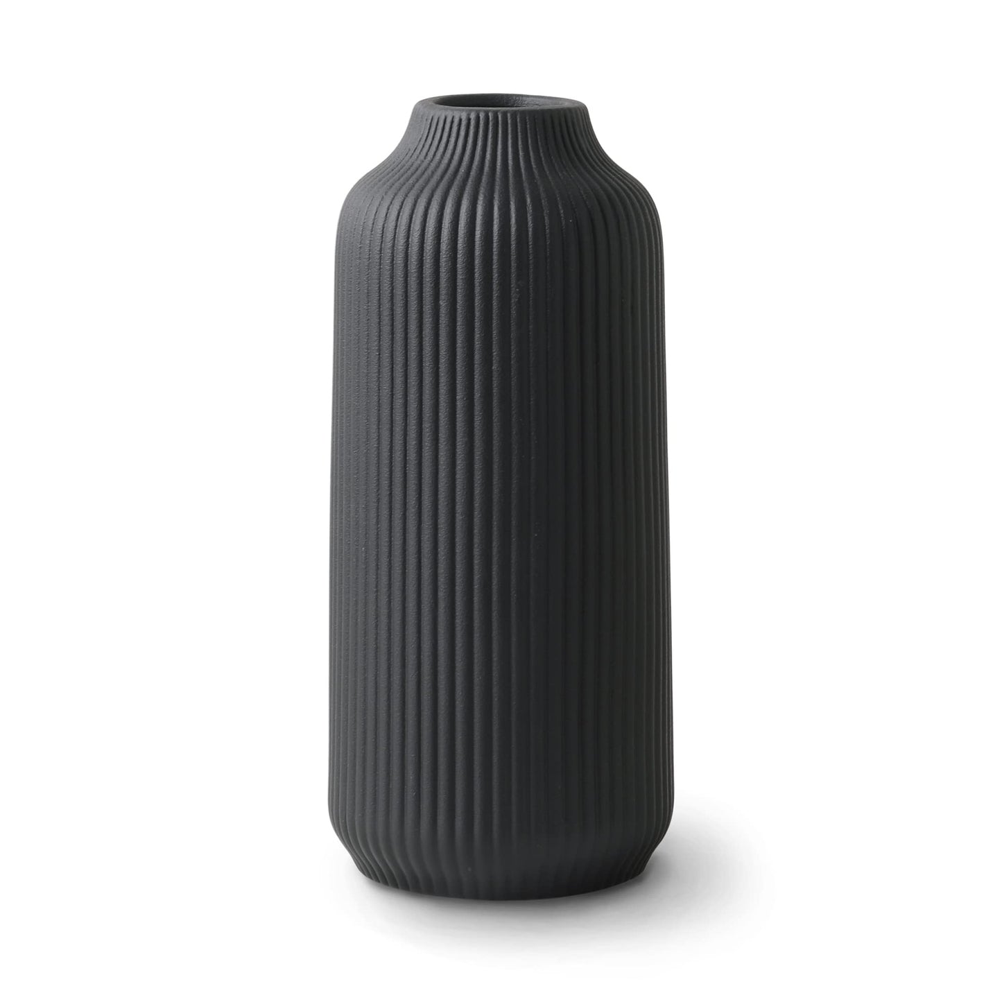 Mattamusta keraaminen maljakko 21 cm