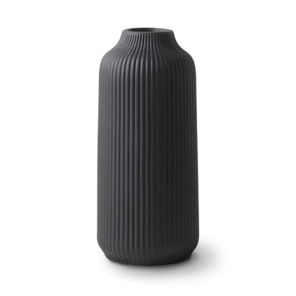 Mattamusta keraaminen maljakko 21 cm