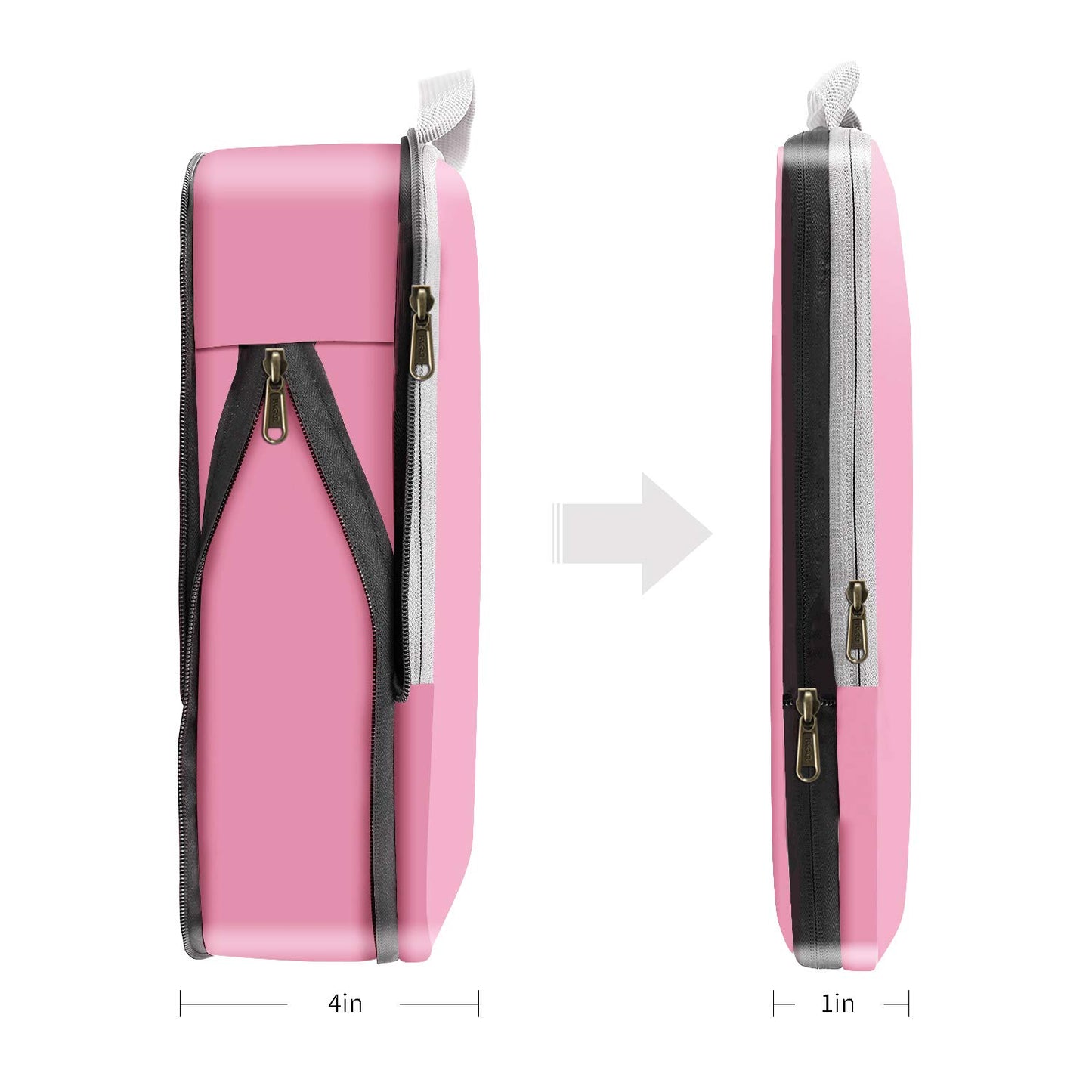 Eono Essentials Compressible Packing Cubes – 4/6-Piece Travel Luggage Organiser Set