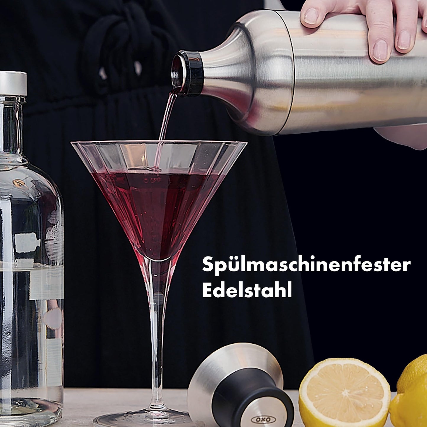 Doppelter OXO Messbecher aus Stahl