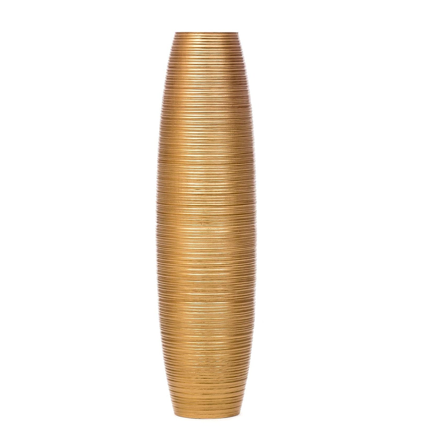 Suuri puinen lattiamaljakko, 70 cm
