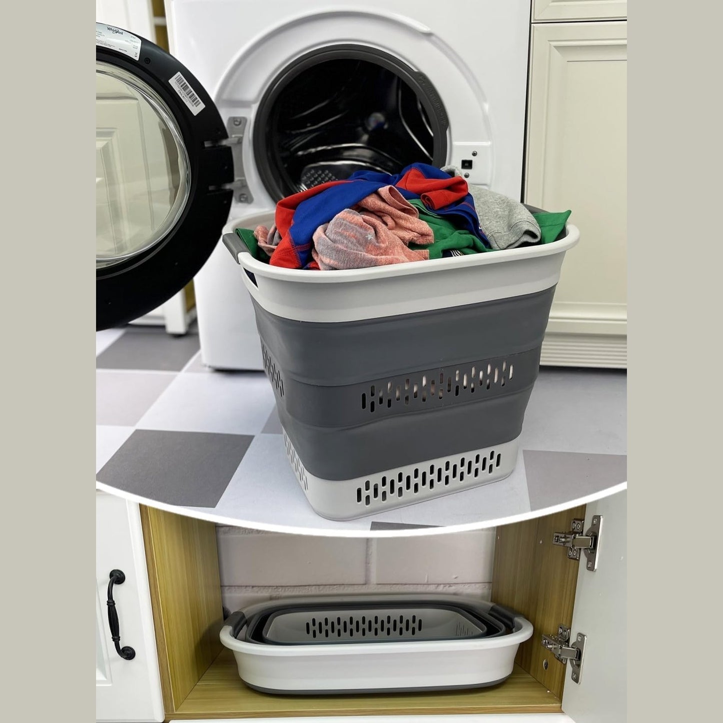 Taitettava pyykkikori, 40 l