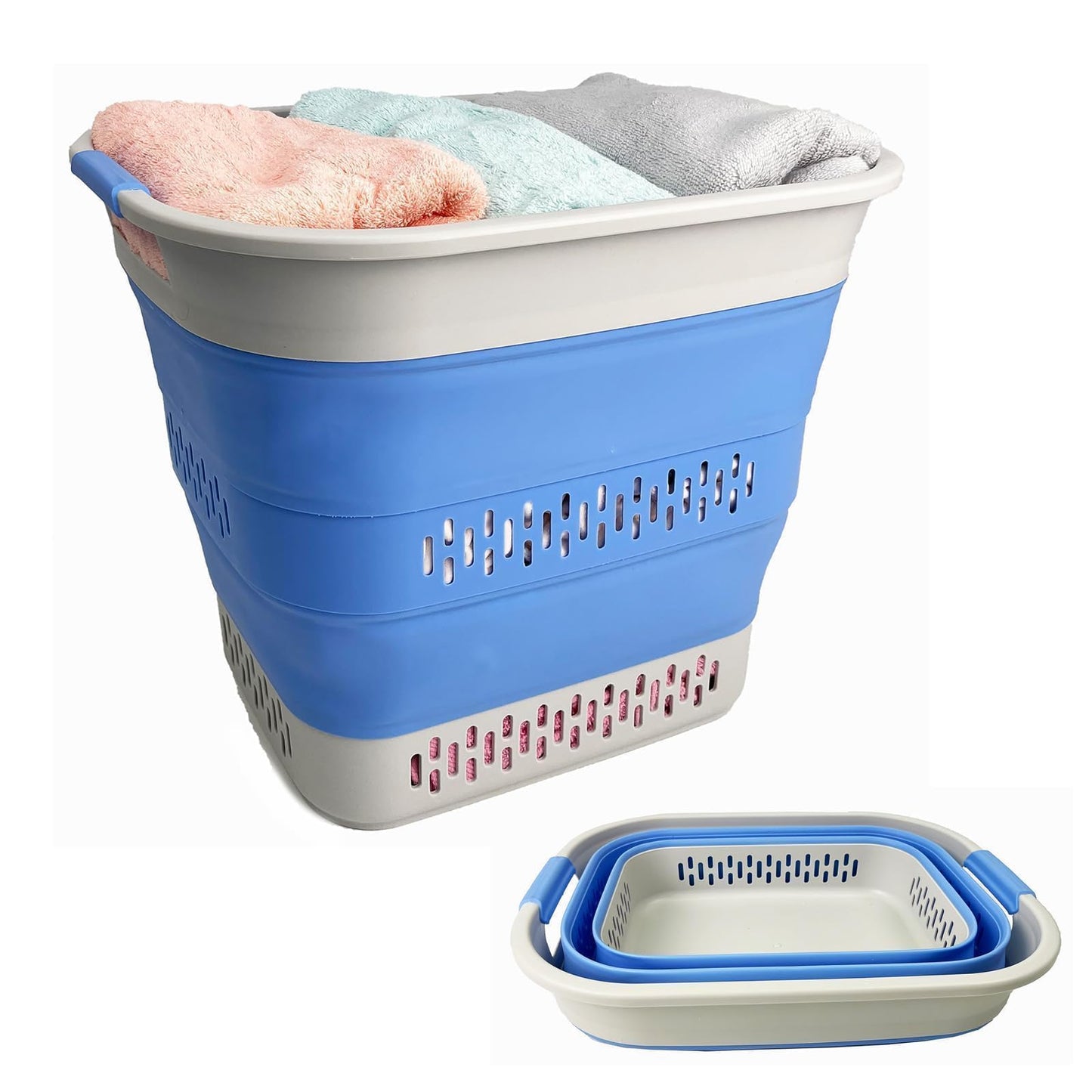 Taitettava pyykkikori, 40 l