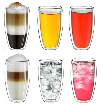 Creano DG-B Double Wall Glasses – Insulated Borosilicate Glass Cups
