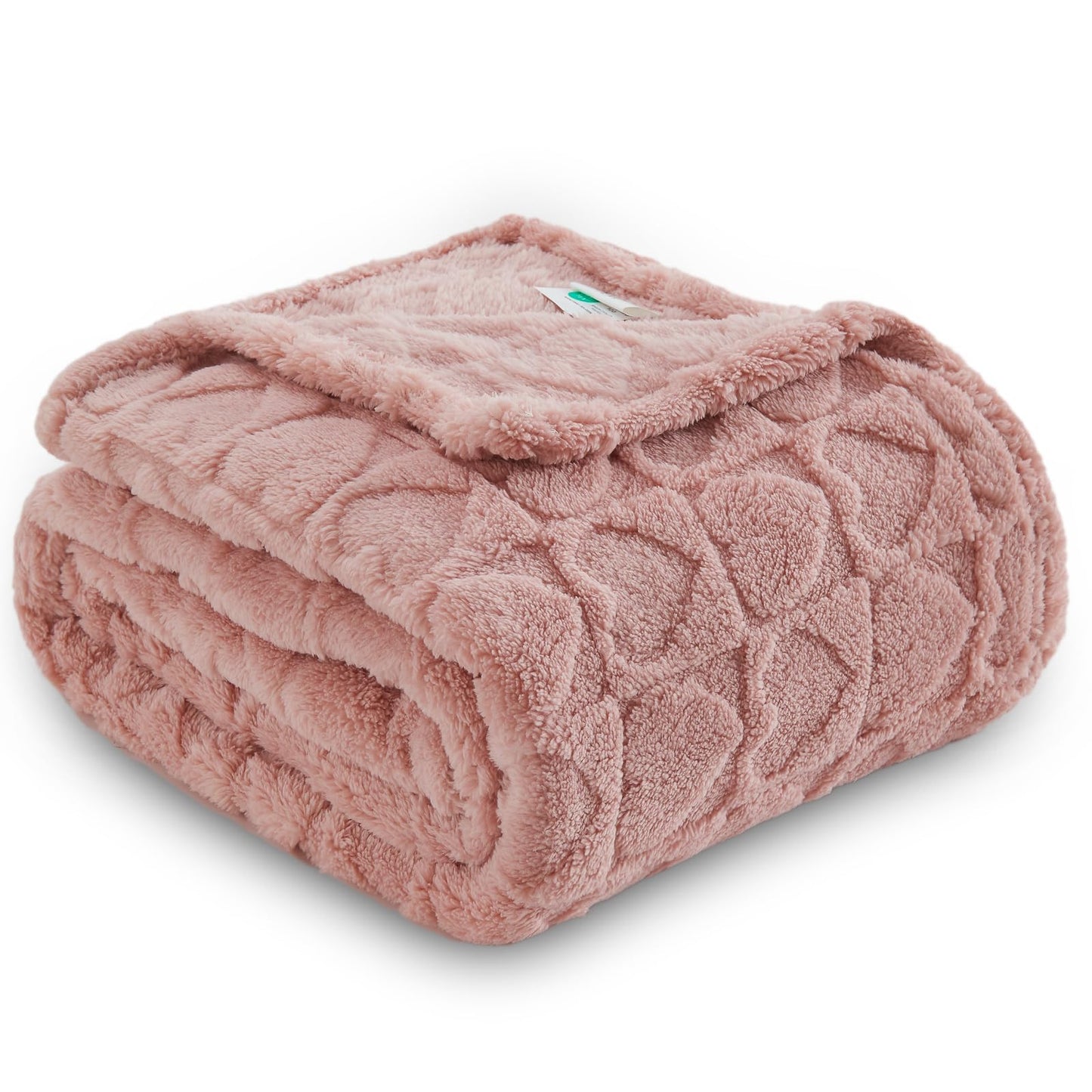 NEWCOSPLAY Super Soft King Blanket – Pink Checkered Flannel Fleece, Lightweight & Silky, All-Season Bed Throw (90"x110").