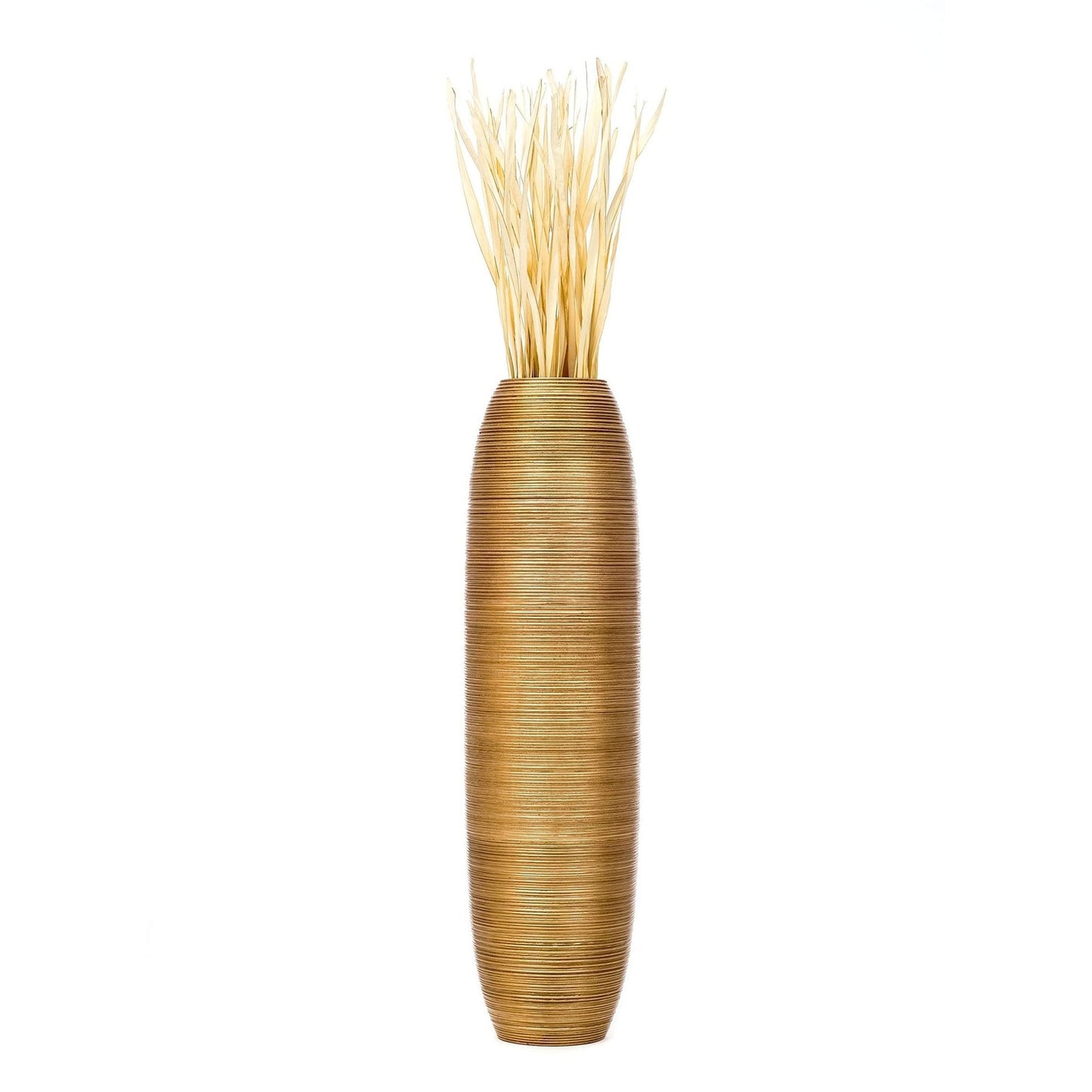Suuri puinen lattiamaljakko, 70 cm