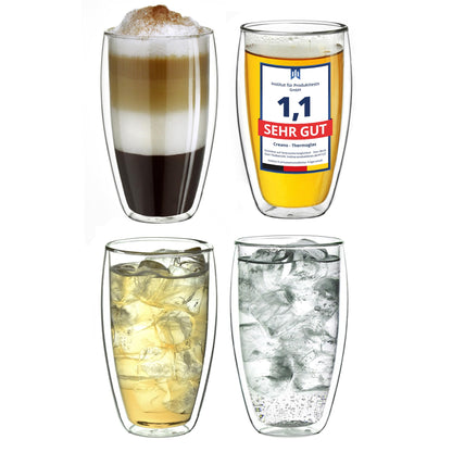 Creano DG-B Double Wall Glasses – Insulated Borosilicate Glass Cups