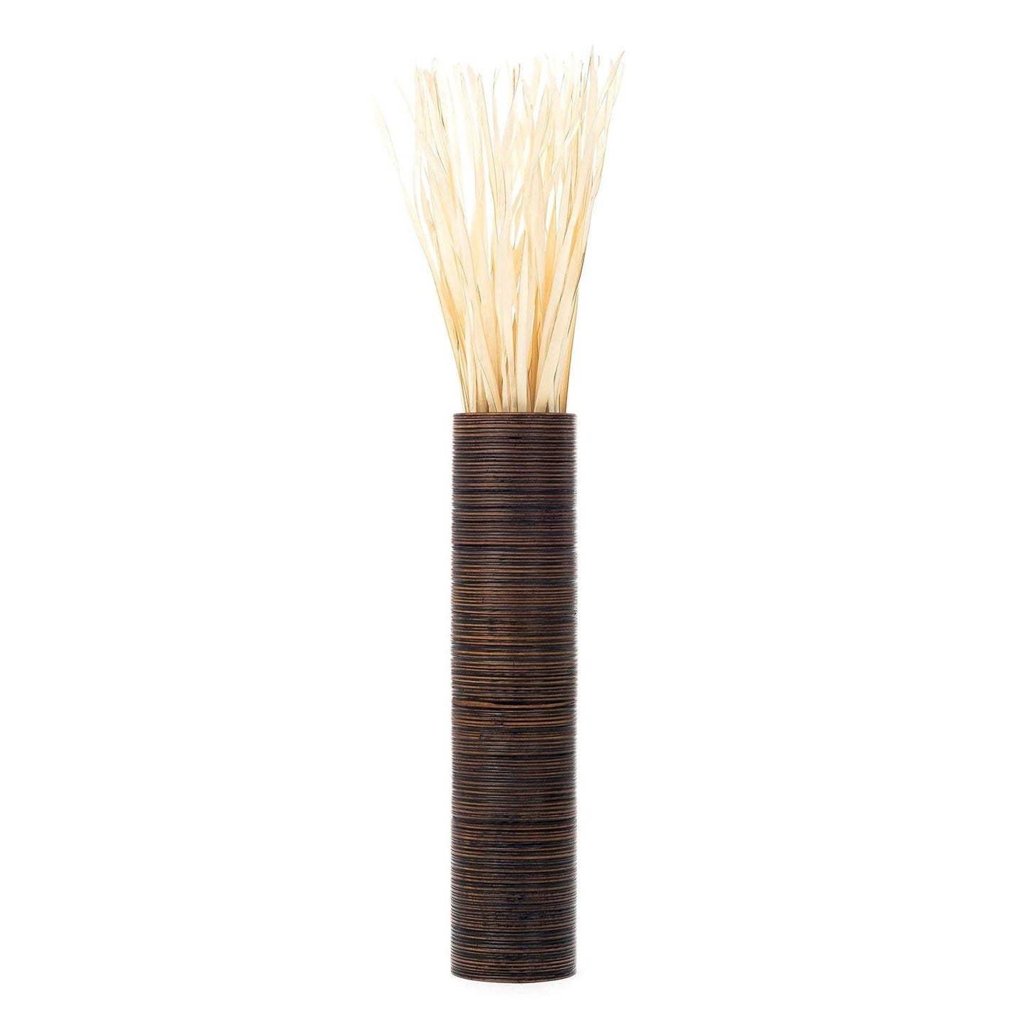Puinen lattiamaljakko pampaheinille & oksille, 70 cm