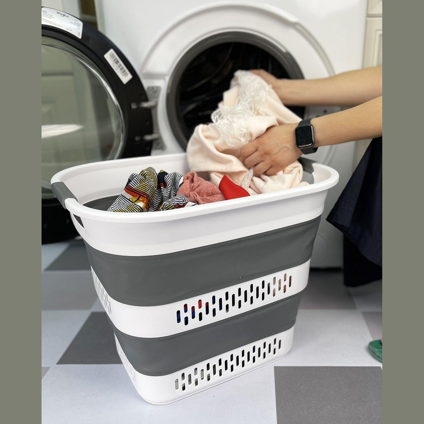 Taitettava pyykkikori, 40 l