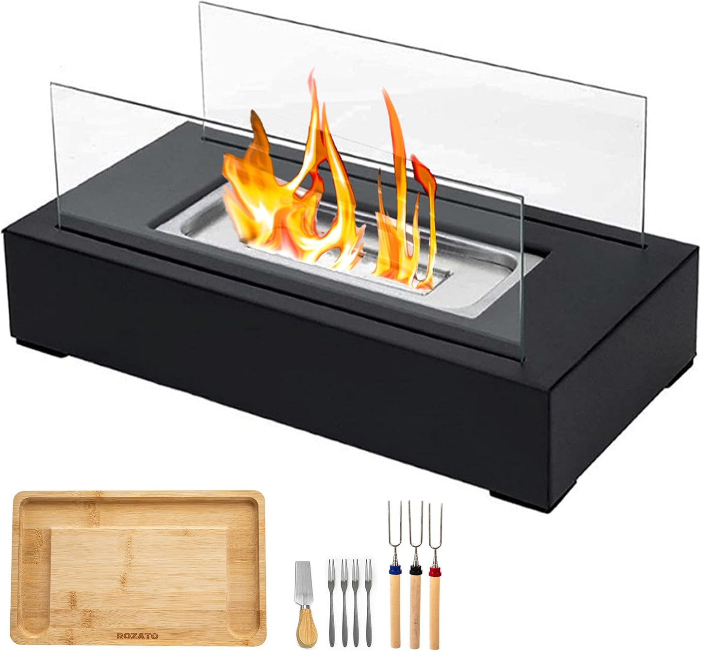 Portable Tabletop Fire Pit & S'mores Maker – Indoor/Outdoor Mini Fireplace & Gift