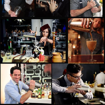 Coktailshaker,Cocktail Shaker Edelstahl,Boston Shaker - Hochwertiges Barzubehör für Alle Professionelle Barkeeper und Zuhause Cocktail Liebhaber (Schädel)