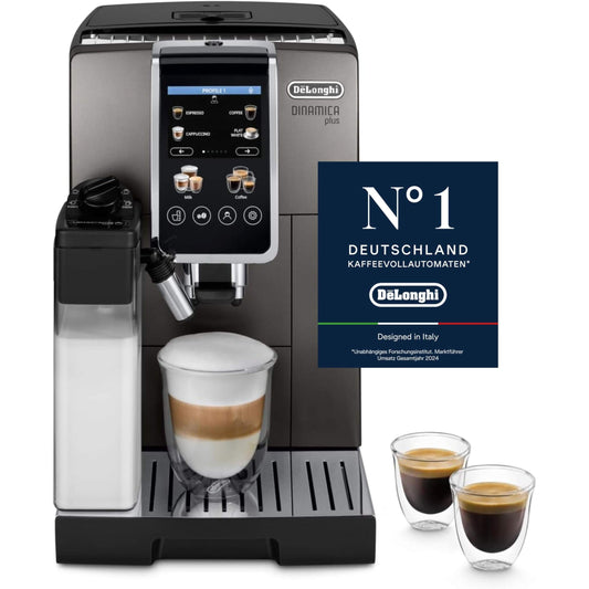 De'Longhi Dinamica Plus Coffee Machine – Titanium/Black