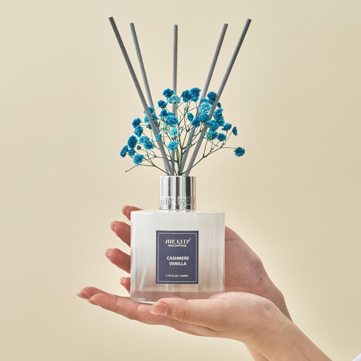 Reed Diffuser Set (3.38 fl oz) – Clean Linen Scent with 8 Sticks, Home Fragrance for Bathroom & Shelf Decor - Easiley - B0DCJ3RZC3