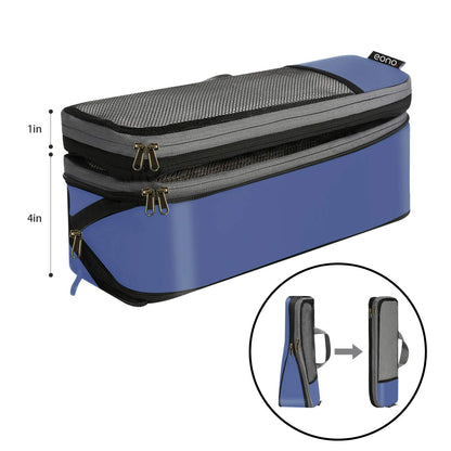 Eono Essentials Compressible Packing Cubes – 4/6-Piece Travel Luggage Organiser Set