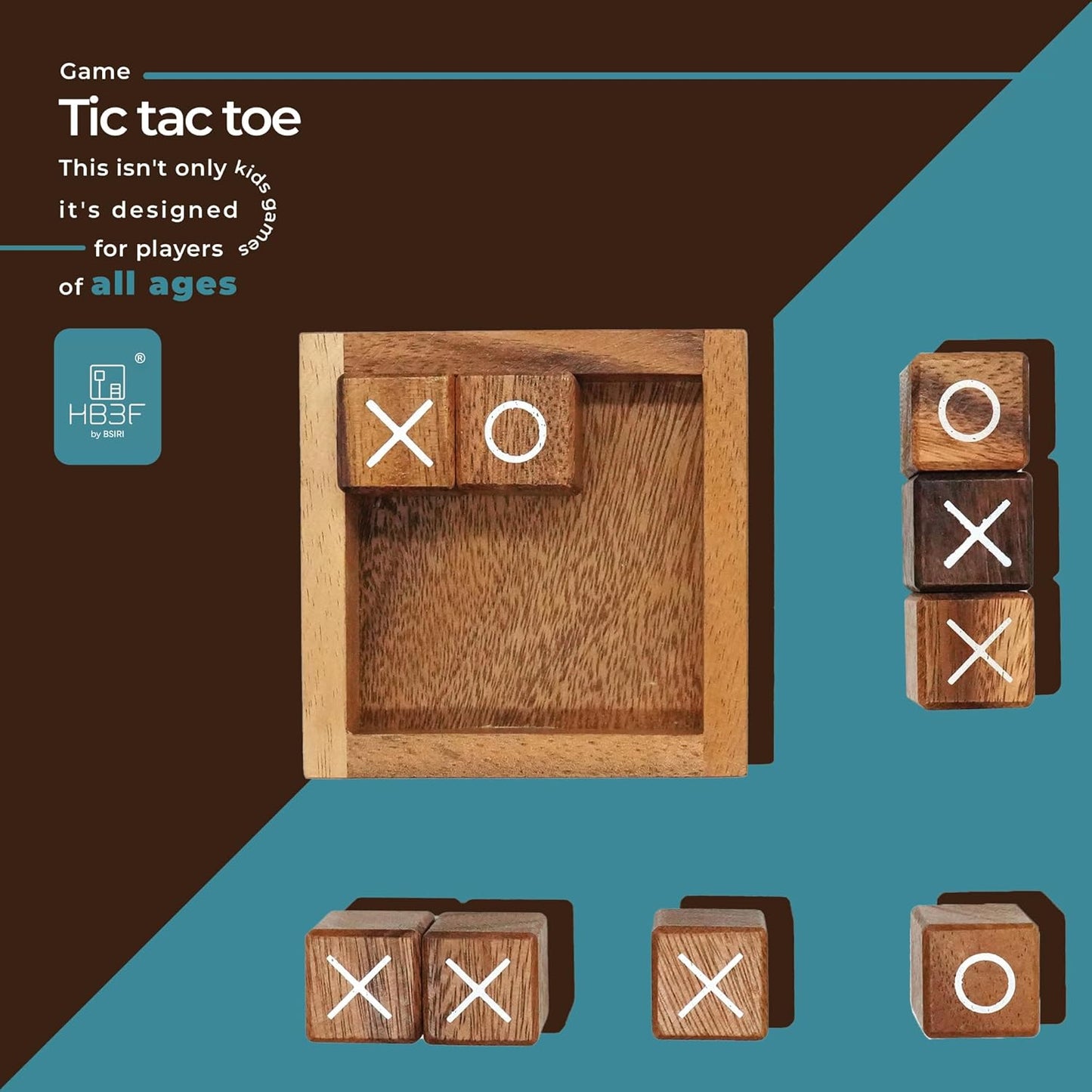 BSIRI Tic Tac Toe Game (4 Inch/10 cm)