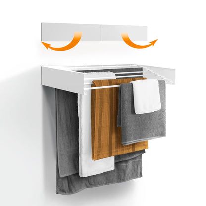 Seinään taittuva pyykinkuivain 70 cm