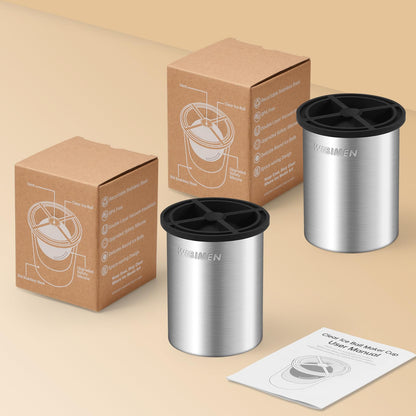 Clear Ice Ball Maker – 6.35 cm (2.5″) Crystal Clear Ice Balls, Stainless Steel & BPA-Free Silicone (2 Pack)