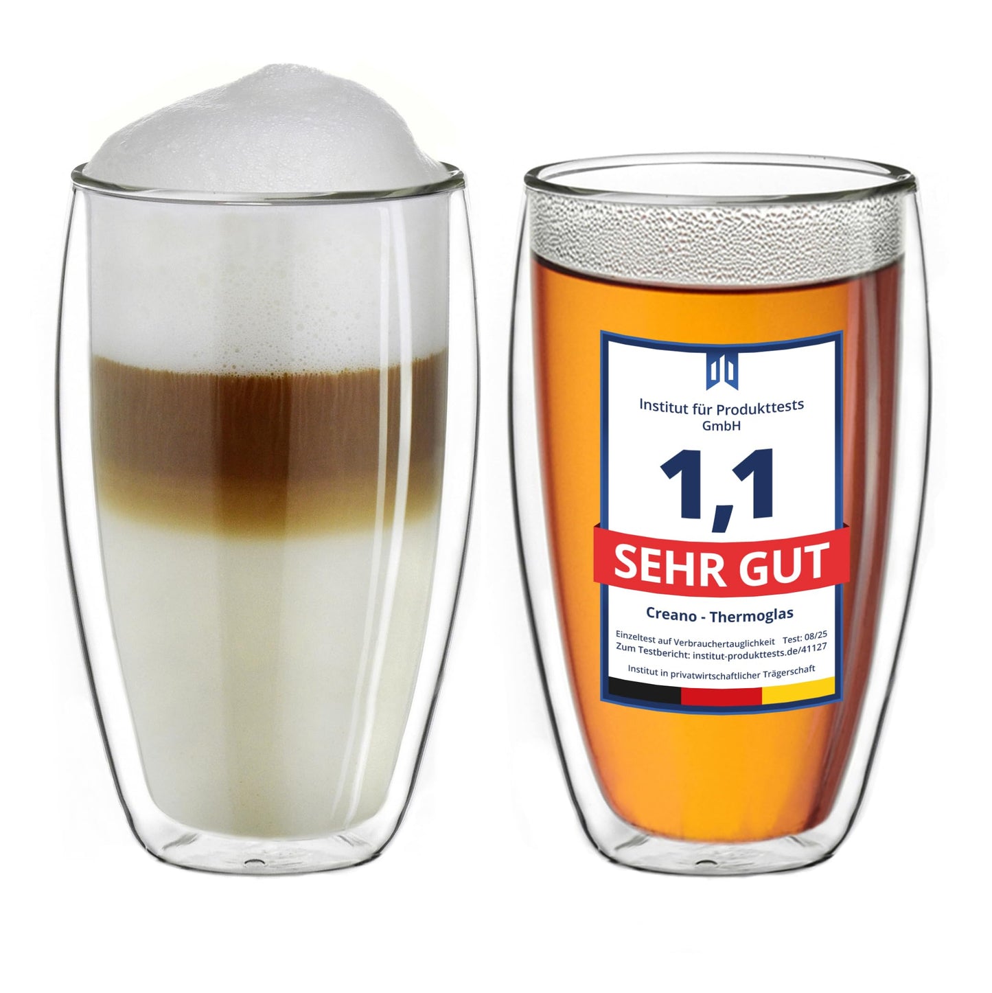 Creano DG-B Double Wall Glasses – Insulated Borosilicate Glass Cups