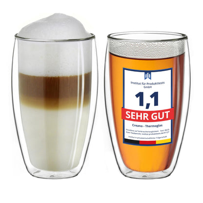 Creano DG-B Double Wall Glasses – Insulated Borosilicate Glass Cups