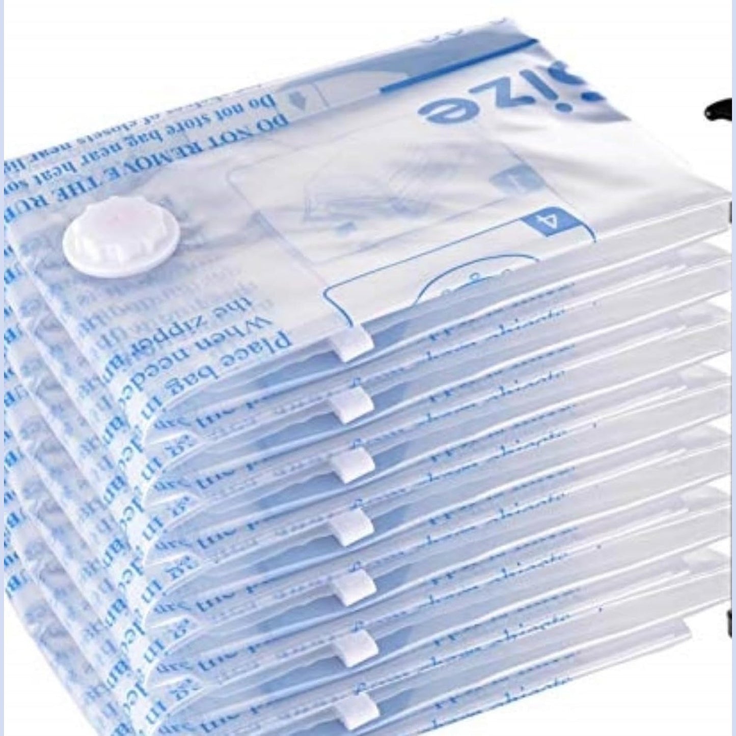 MEIQIHOME 16-Pack Vacuum Storage Bags with Electric Pump – 4J/4L/4M/4S for Clothes, Travel & Moving